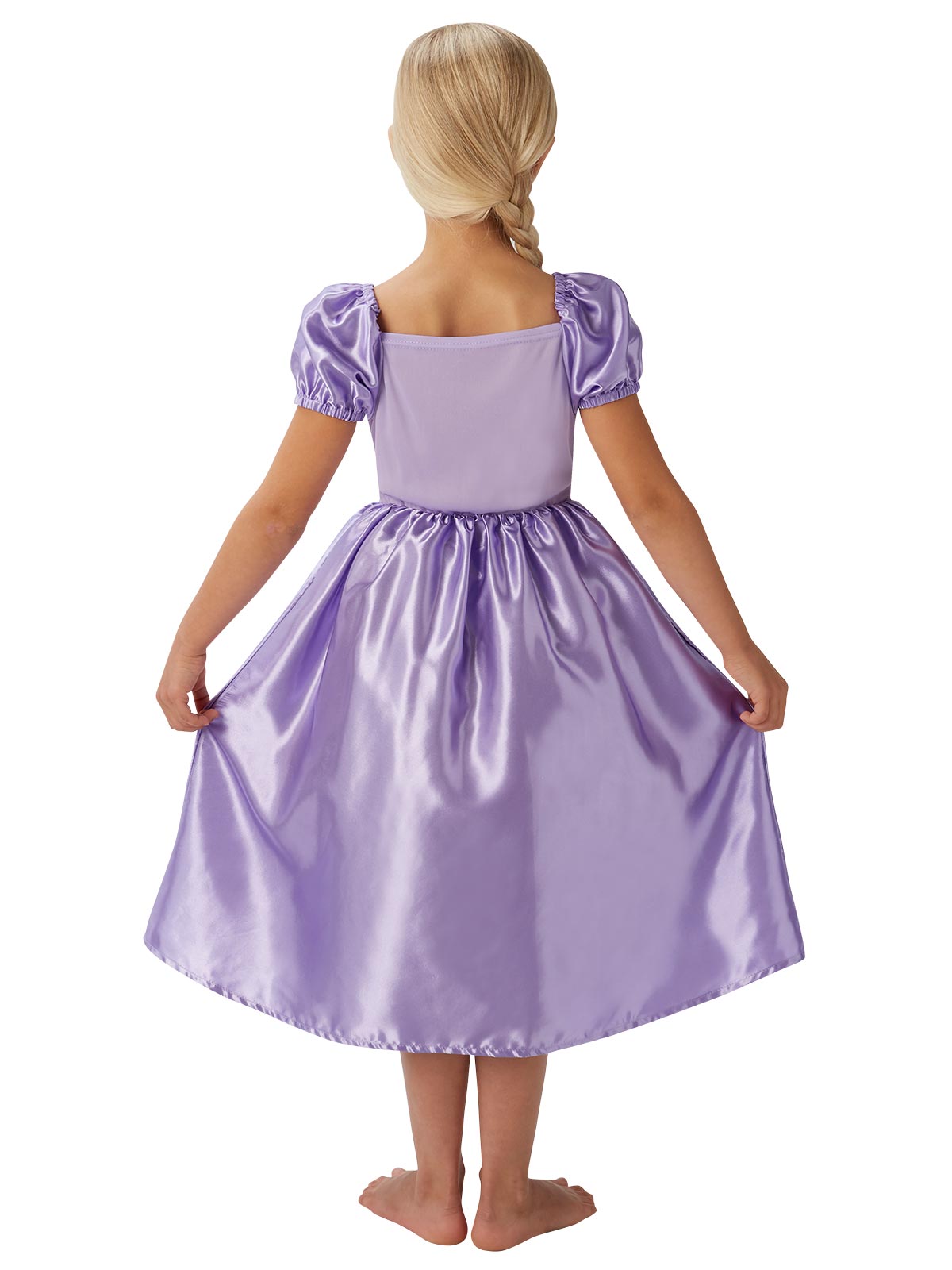 Disney Rapunzel Costume for Kids with Satin Bodice and Flowing Skirt - Purple Colour