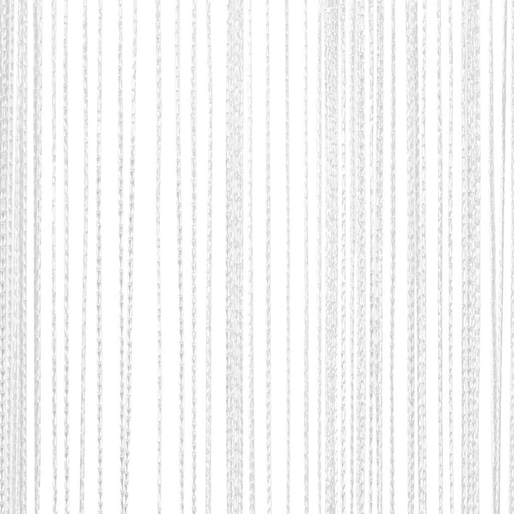 String Curtains 2 pcs 100x250 cm White