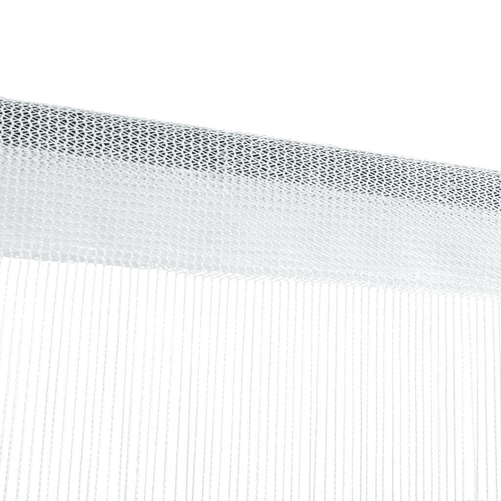 String Curtains 2 pcs 100x250 cm White