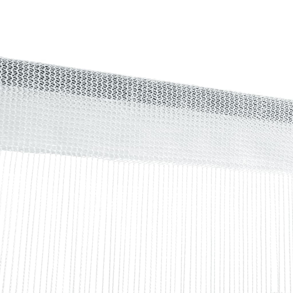 String Curtains 2 pcs 140x250 cm White