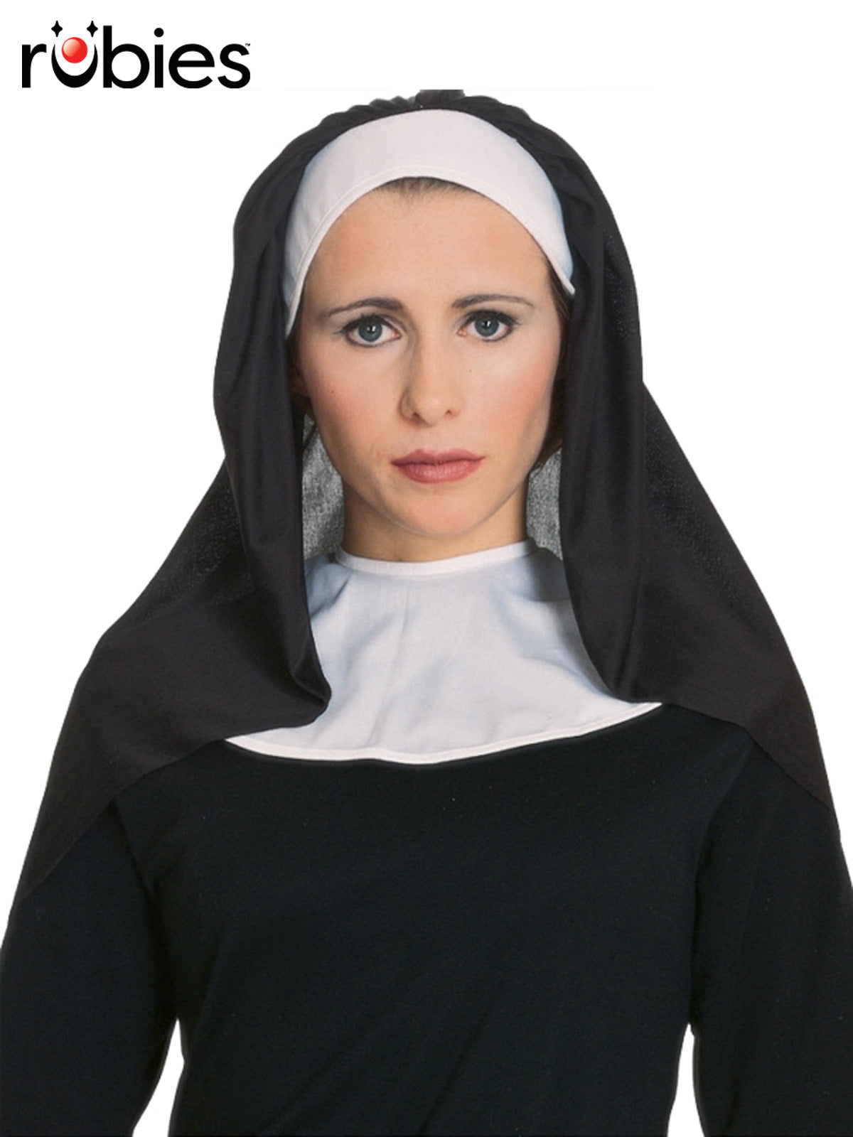Nun Accessory Kit with Headpiece and Collar One Size Fits Most Adults