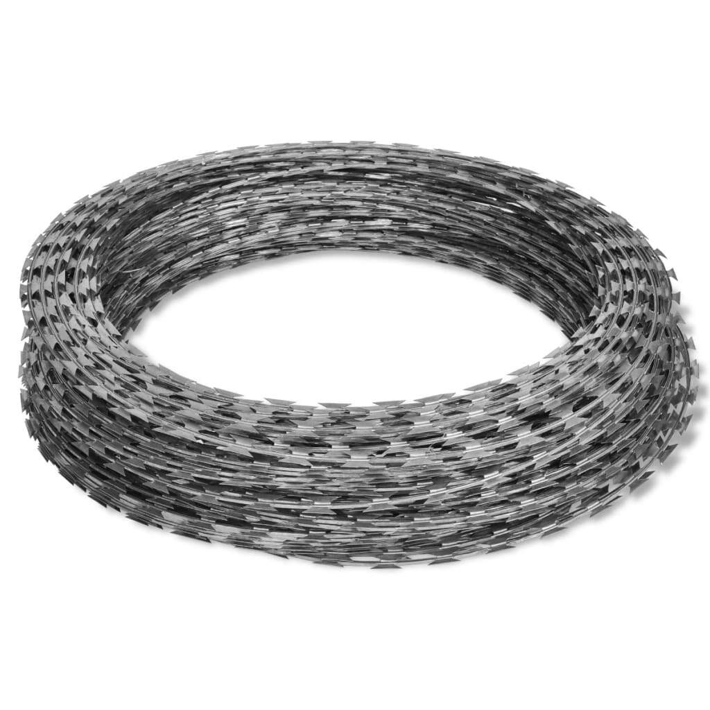BTO-22 Concertina Razor Wire 150m Galvanised Steel Security Fence Coil 70cm