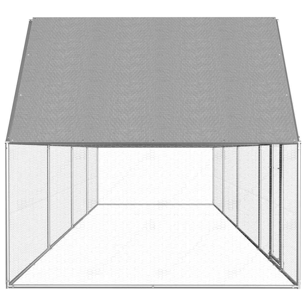 Chicken Coop Galvanised Steel Hen House Poultry Run Cage Enclosure
