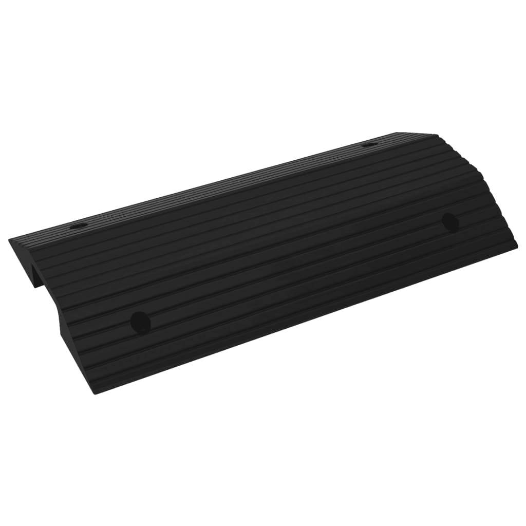 Rubber Bridge Threshold Ramp 80x40x8cm Non-Slip Wheelchair Doorway Ramp