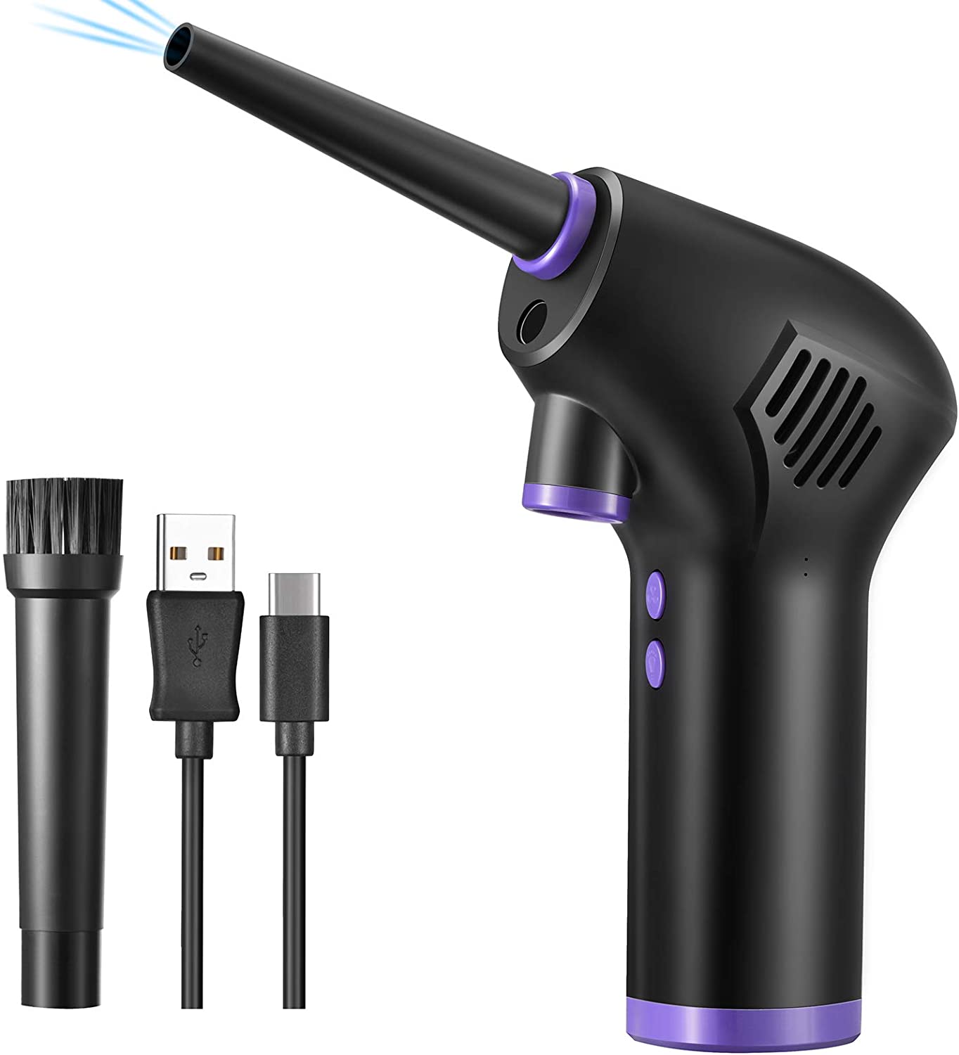 Cordless Electric Air Duster – Compressed Air Blower for Computer, Keyboard, Camera, and Small Appliances