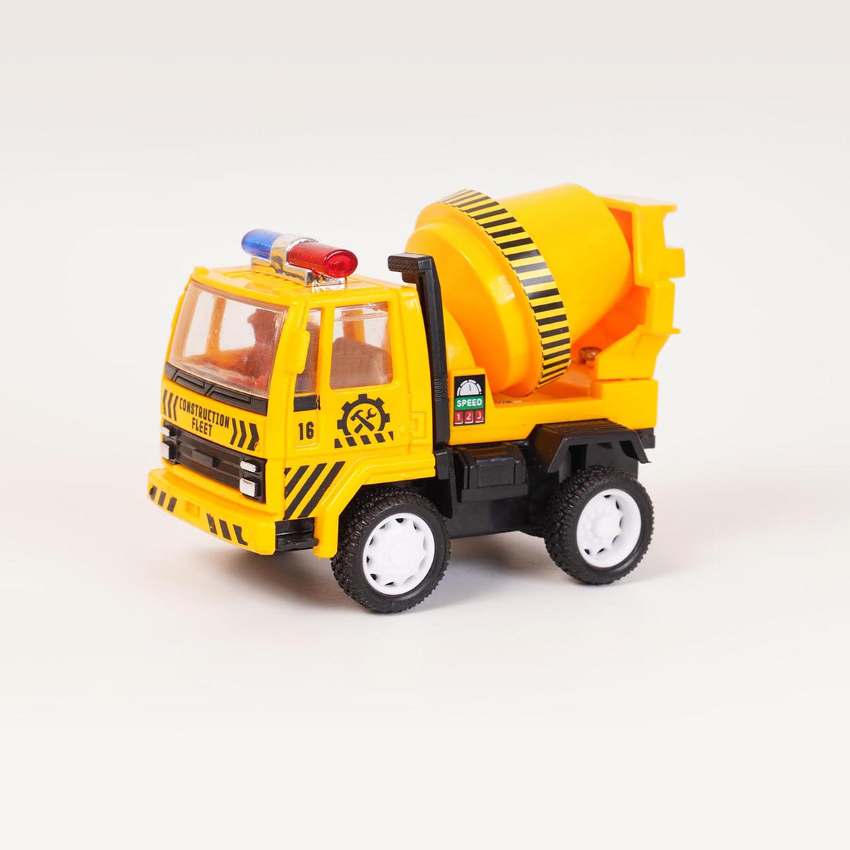 Concrete Mixer Toy Truck with Pull Back Action and Rotatable Mixer Drum