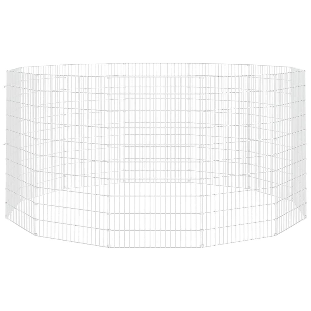 Free Range Animal Enclosure 12-Panel 54x100 cm Galvanised Iron