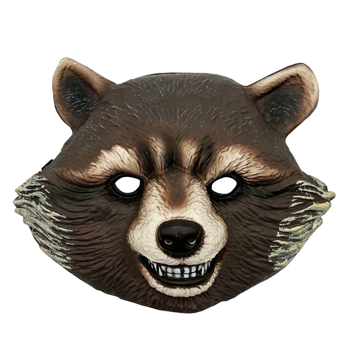 Marvel Rocket Raccoon Vacuform Mask with Painted Features for Guardians of the Galaxy - Brown Colour