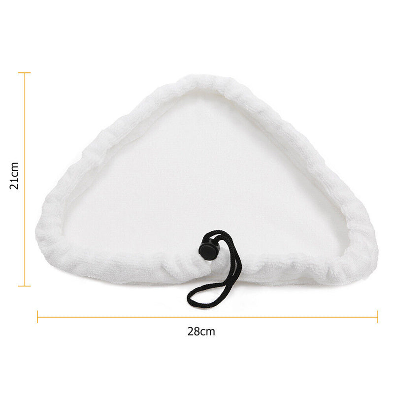 Pack of 6 Replacement Washable and Reusable Triangle Steam Mop Pads