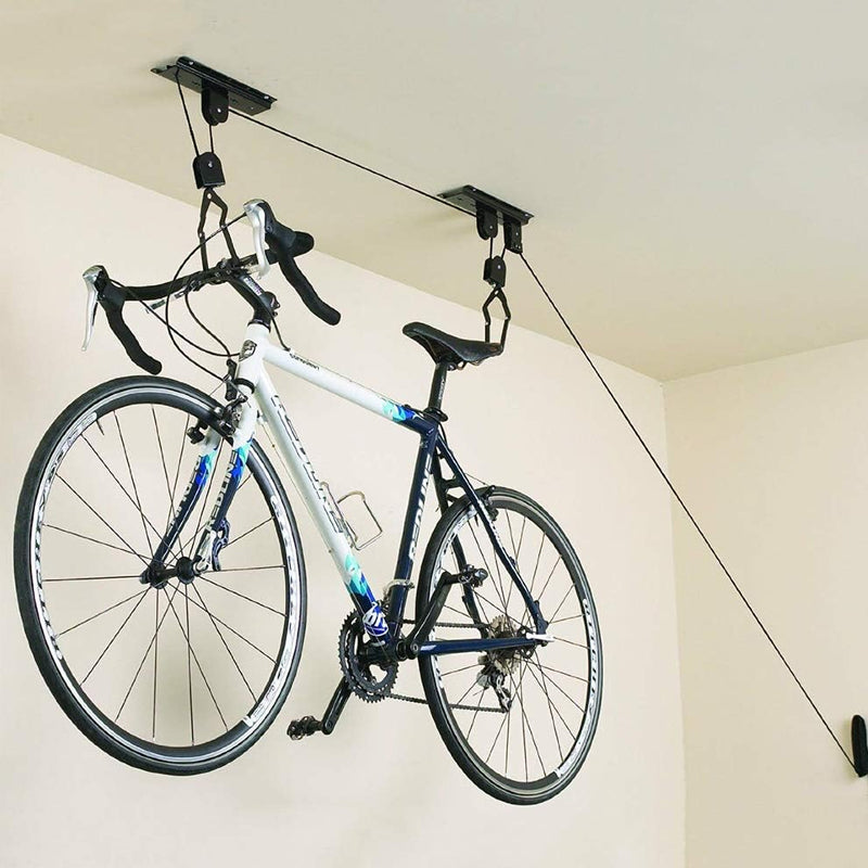 60kg Capacity Kayak Hoist Bike Pulley System Garage Ceiling Storage Rack