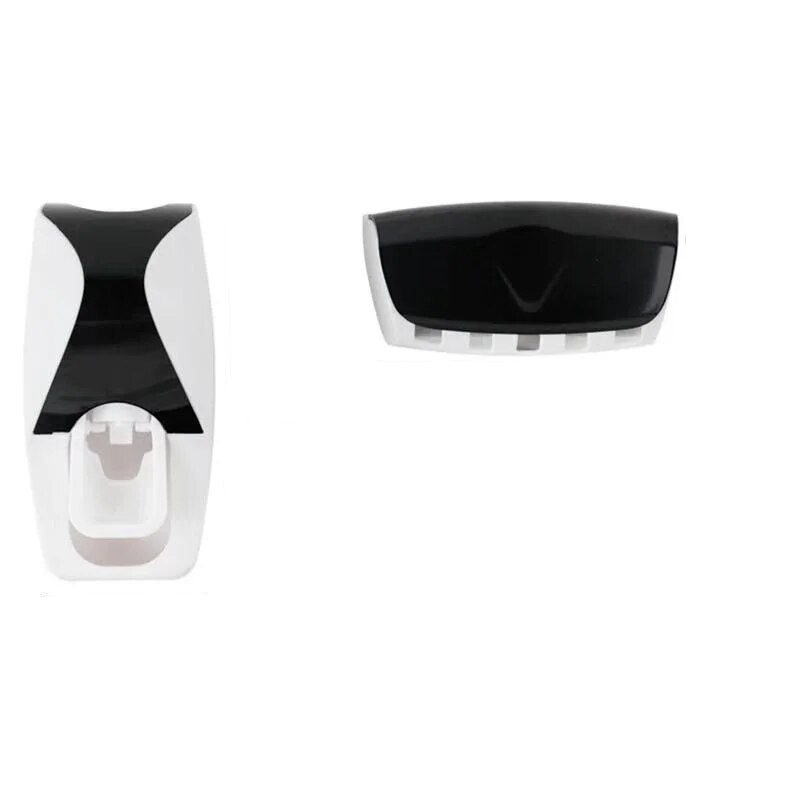 Wall Mounted Toothbrush Storage Rack with Toothpaste Squeezer