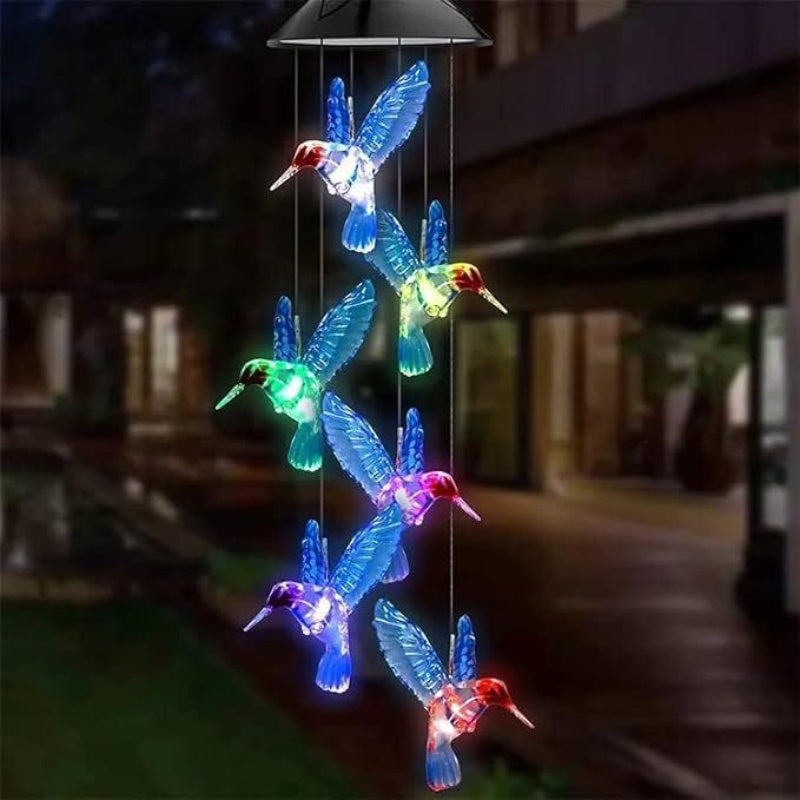 Solar Power Wind Chimes and Pendants for Courtyard and Outdoor