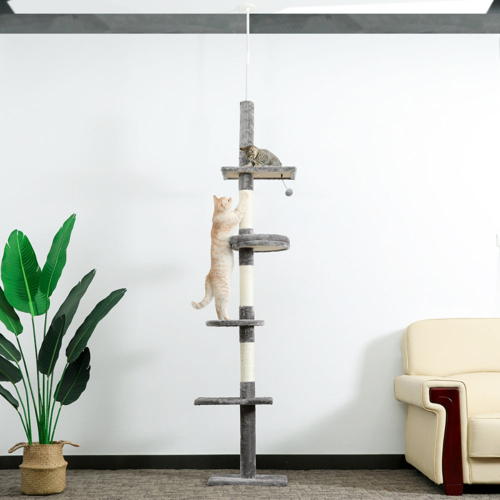Cat Tree Condo Scratching Post Floor to Ceiling