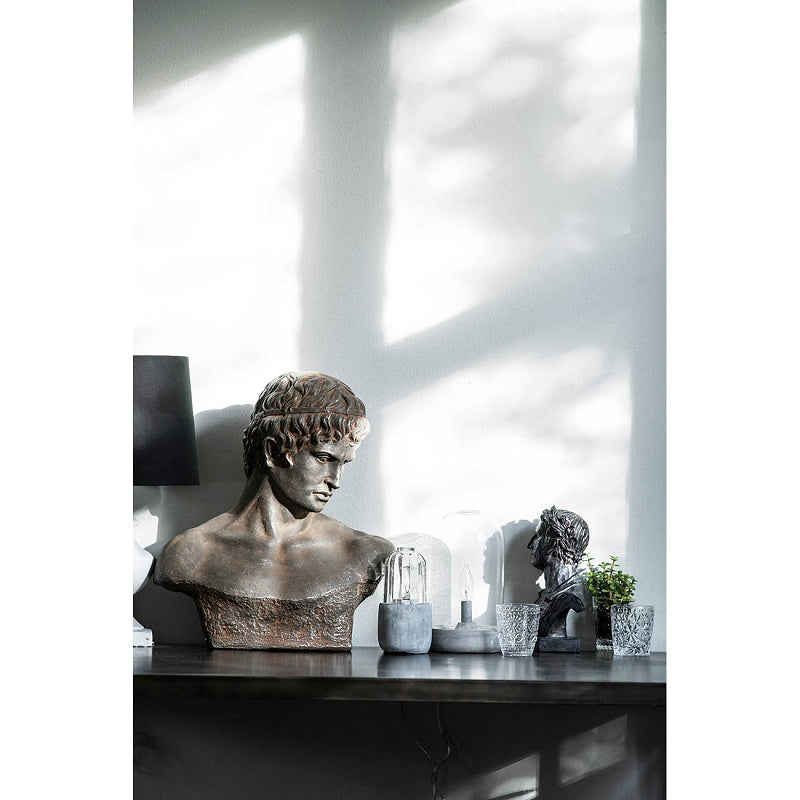 Atticus Bust Statue 57cm Antique Weathered Finish Classical Sculpture