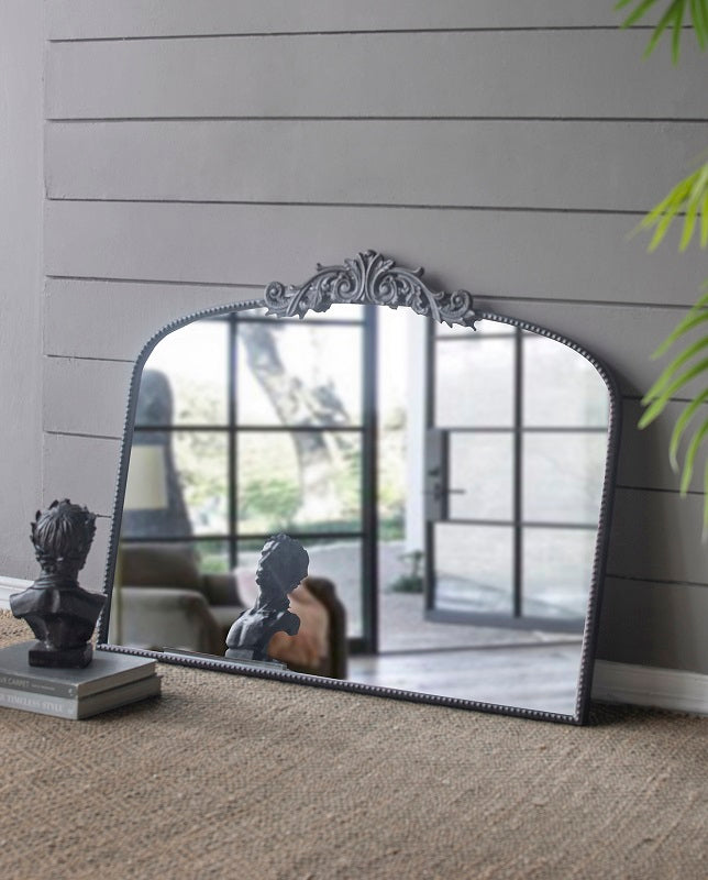 Baroque Black Mirror 80cm Decorative Wall Mirror Elegant Frame
