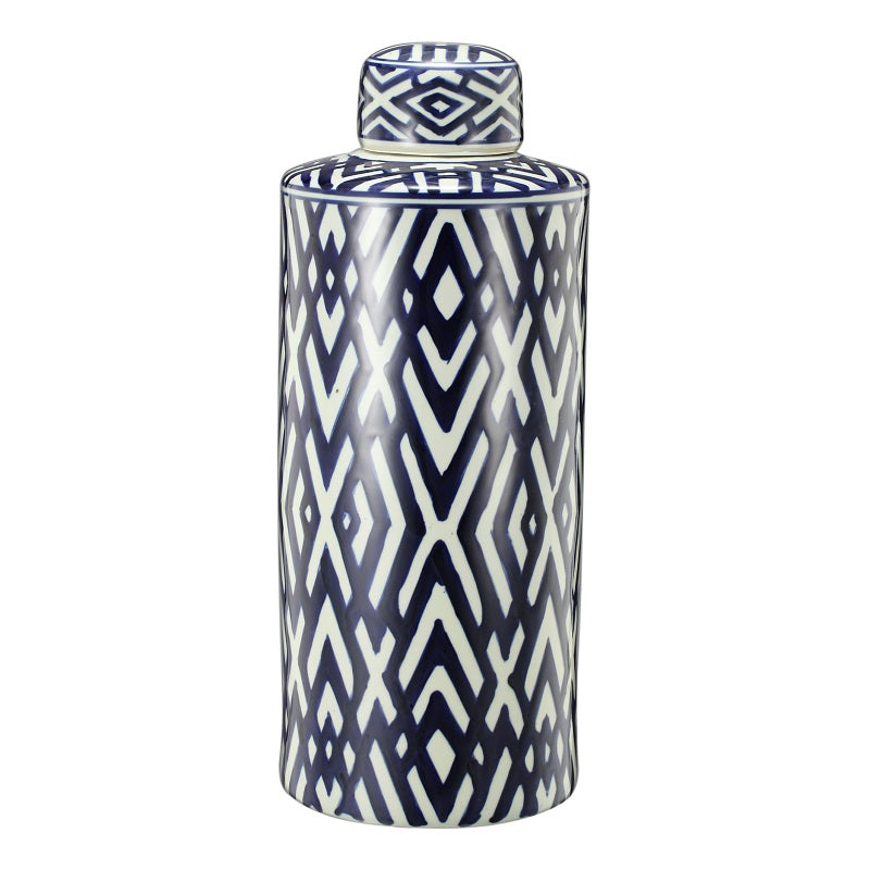 Carlyle Large Porcelain Lidded Jar Home Decorative Storage Container