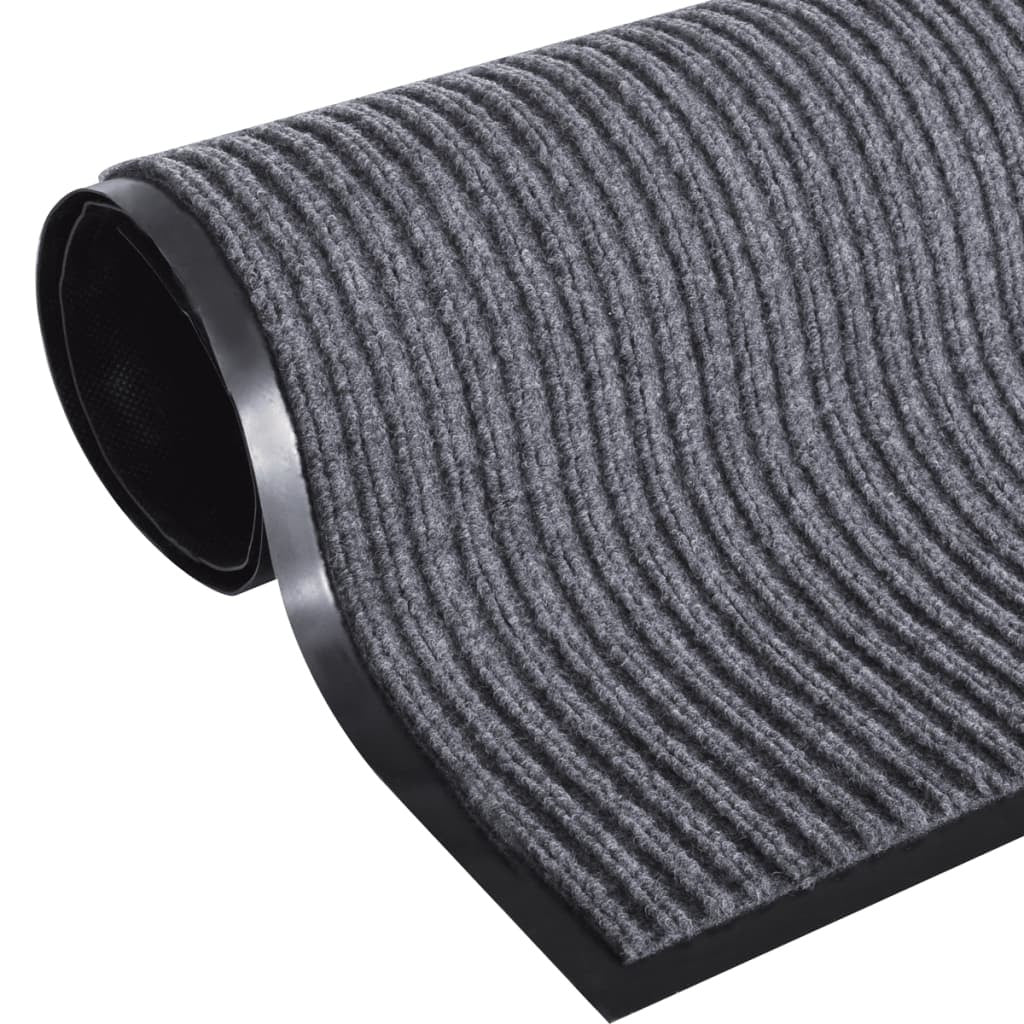 Door Mat Grey 90 x 60 cm PVC