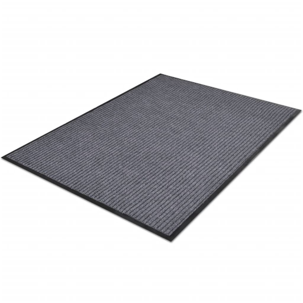 Door Mat Grey 90 x 60 cm PVC