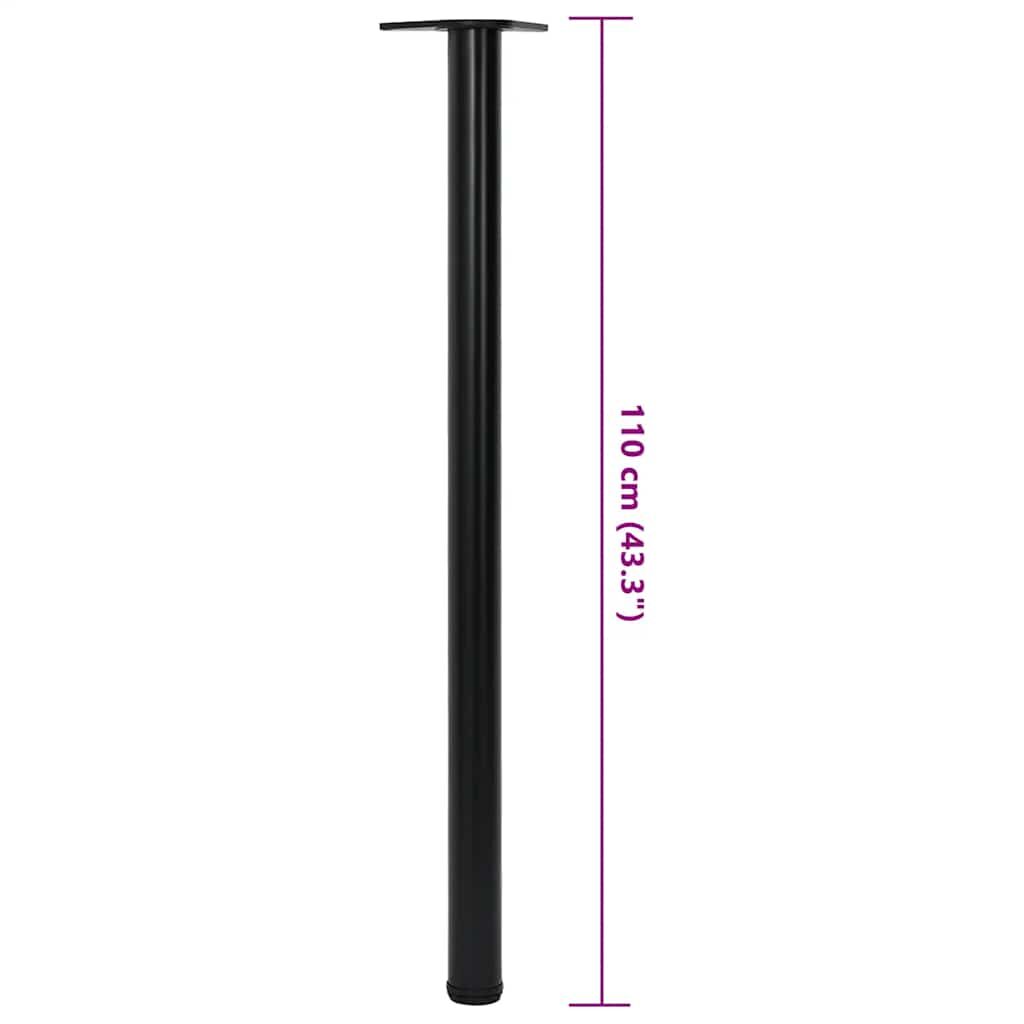 Adjustable Table Legs 4 pcs Black 1100 mm