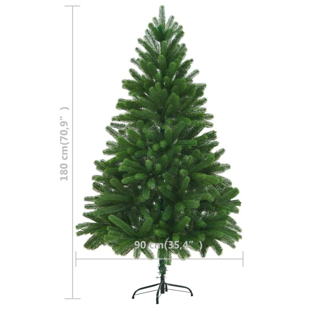 Artificial Christmas Tree Lifelike Needles 180 cm Green