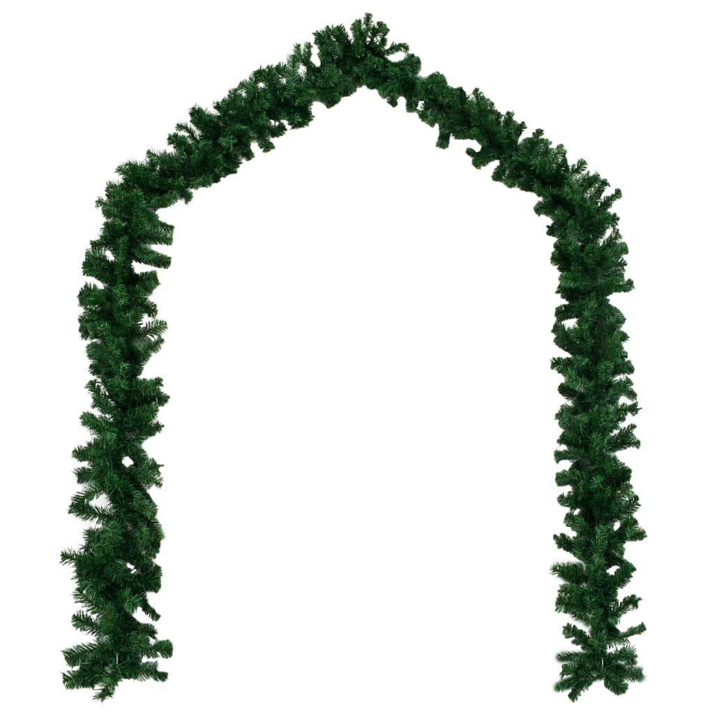 Green PVC Christmas Garland 5m Waterproof Xmas Decoration Indoor Outdoor