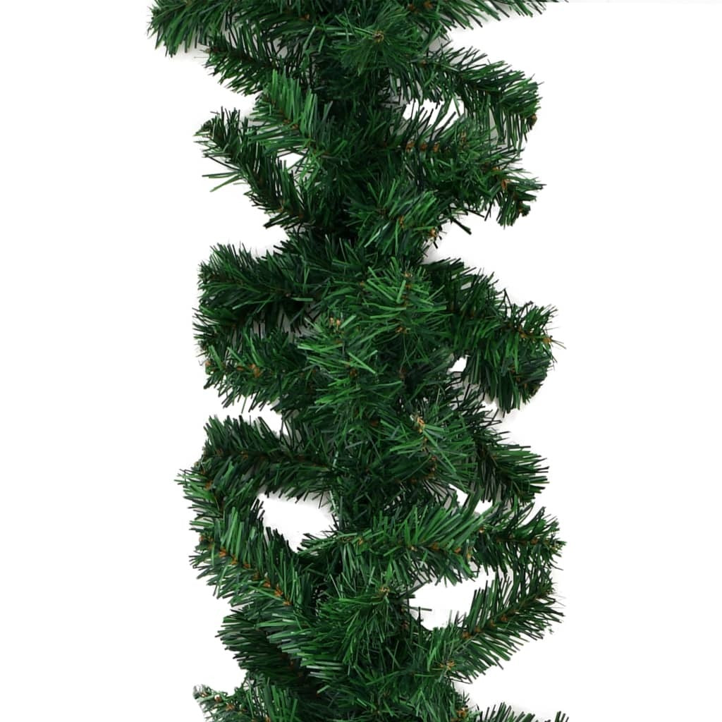 Green PVC Christmas Garland 5m Waterproof Xmas Decoration Indoor Outdoor