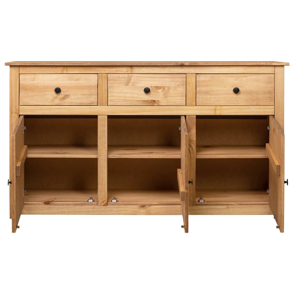 Sideboard Panama Range 3 Drawer 3 Door Solid Pine Wood Storage Cabinet