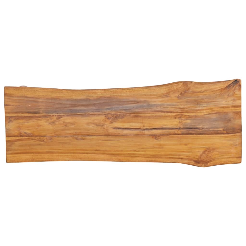 Garden Bench 120cm Solid Teak Wood Outdoor Patio Seat Hallway Natural