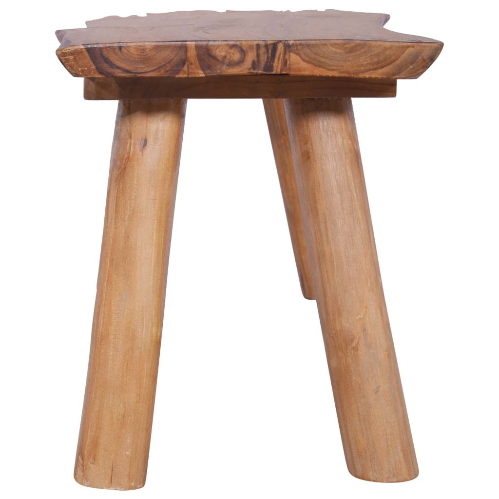 Garden Bench 120cm Solid Teak Wood Outdoor Patio Seat Hallway Natural