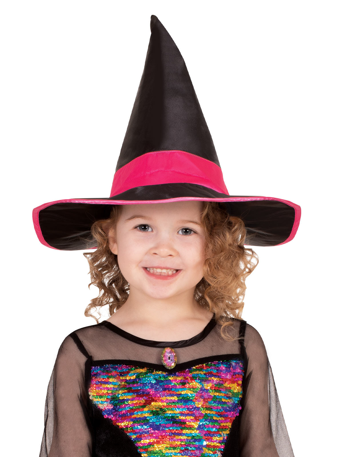 Rainbow Colour Magic Witch Deluxe Costume, Child