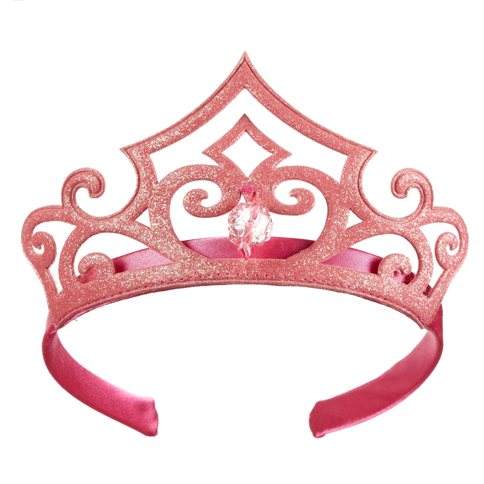 Aurora Tiara for Kids Princess Headband with Glitter Fairy - Pink