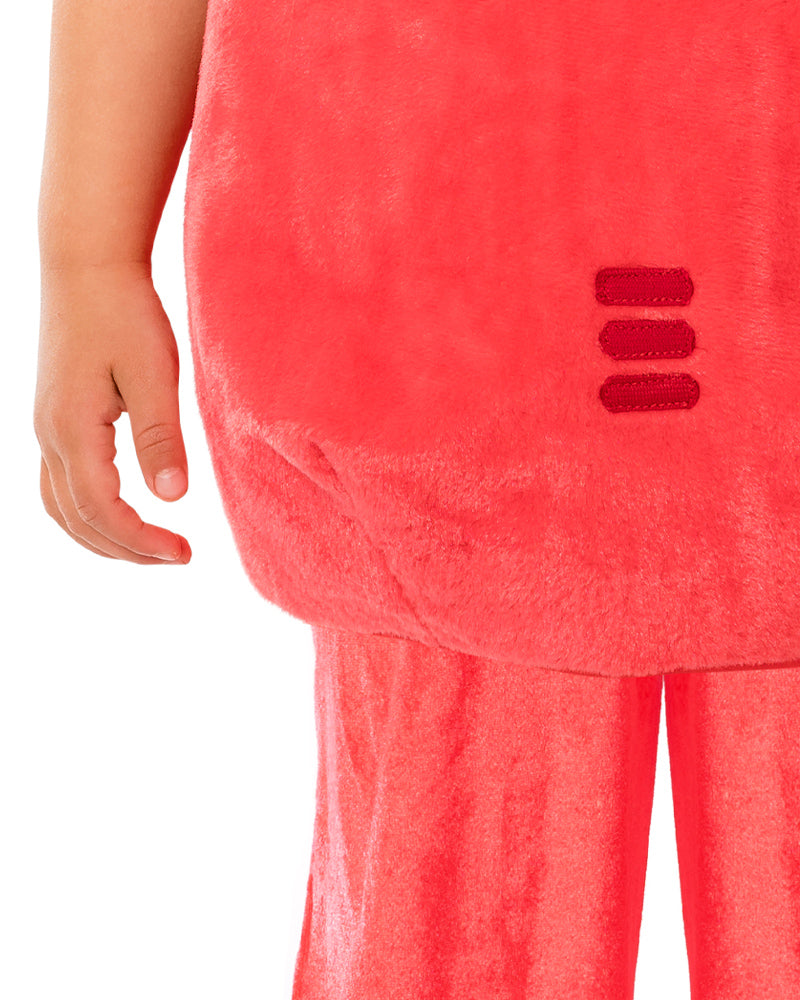 Oddbods Fuse Red Monster Costume for Kids With Furry Top, Pants and Headpiece