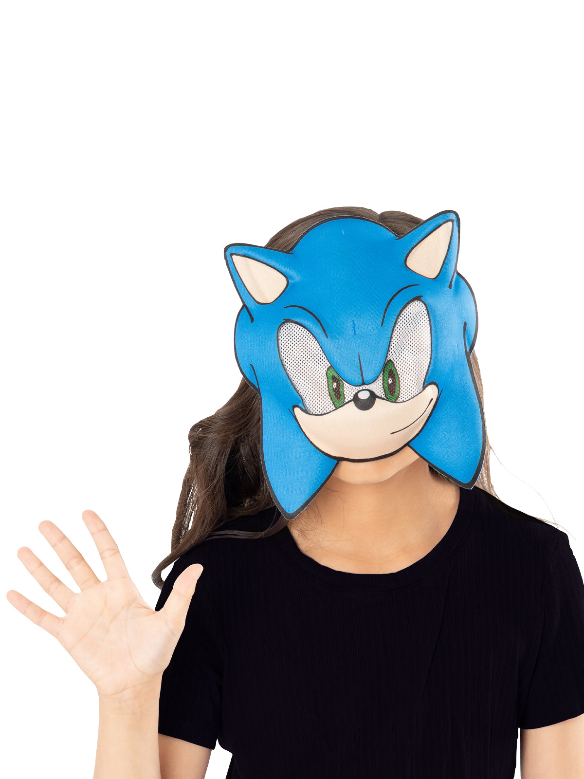 Sonic Half Mask for Kids EVA Foam with Strap Video Game Character Costume
