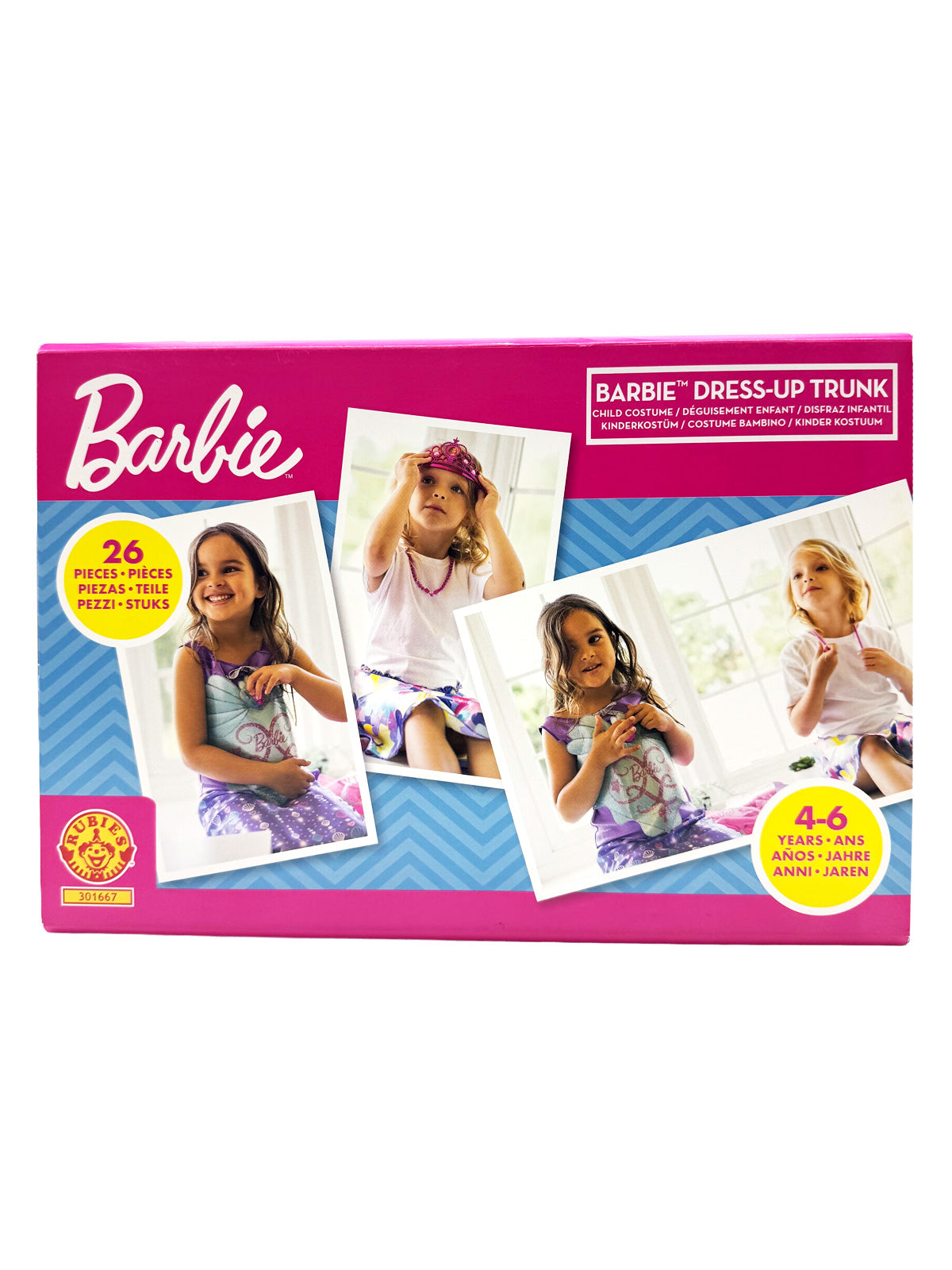 Barbie Dress-Up Trunk With Accessories 4-6 Yrs