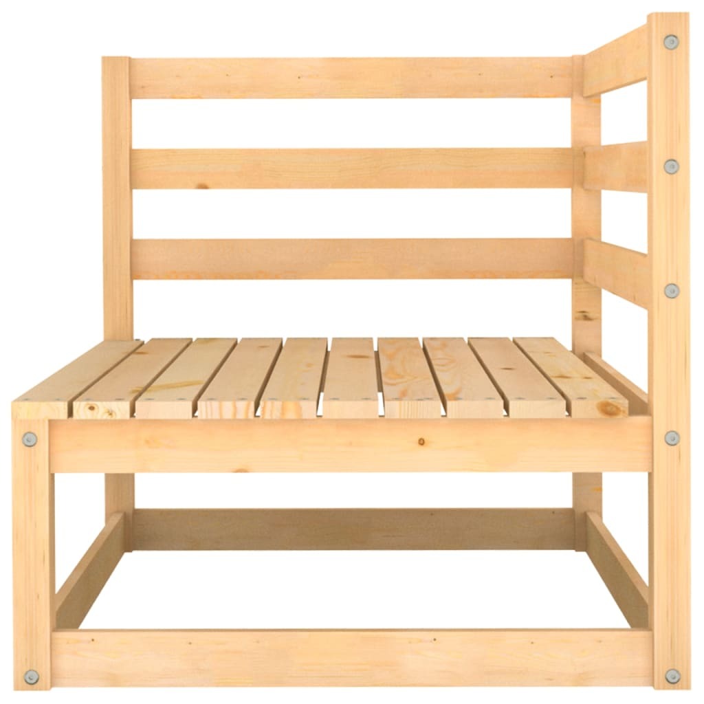 6 Piece Garden Lounge Set Solid Pinewood Outdoor Modular