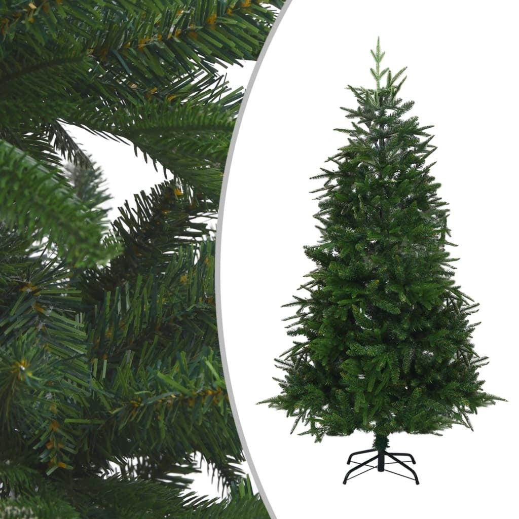Artificial Pre-lit Christmas Tree Green 210 cm PVC&PE