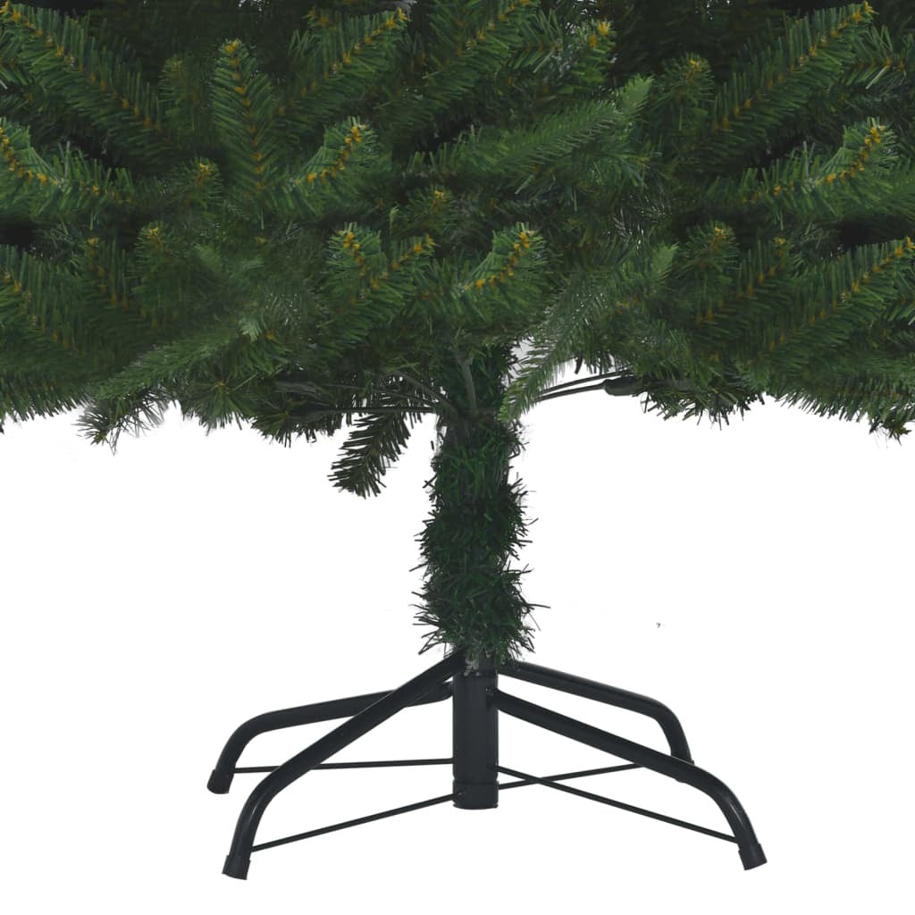 Artificial Pre-lit Christmas Tree Green 210 cm PVC&PE