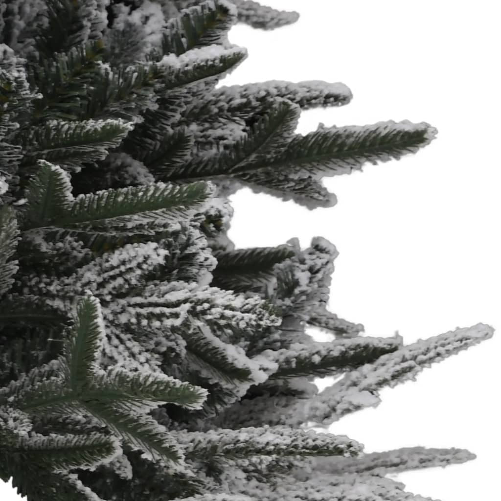 Artificial Christmas Tree LED&Ball Set&Flocked Snow 150 cm PVC&PE