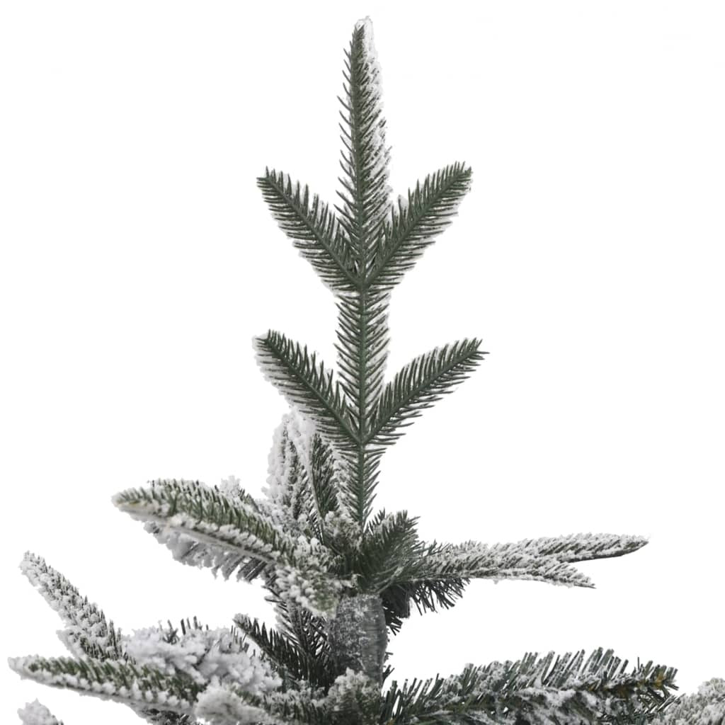 Artificial Christmas Tree LED&Ball Set&Flocked Snow 180 cm PVC&PE