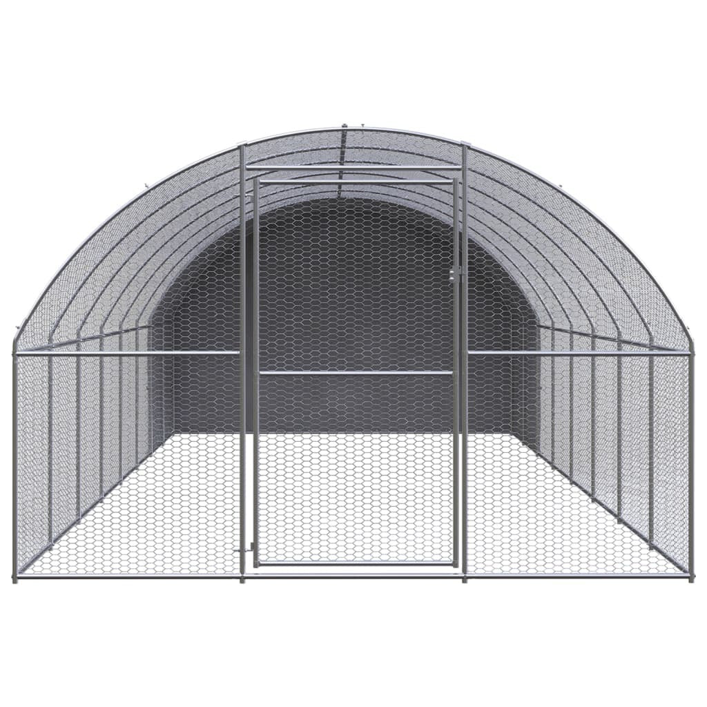 Outdoor Chicken Coop Run Hen House Poultry Enclosure Galvanised Steel