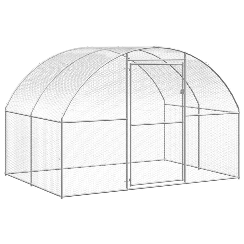 Outdoor Chicken Coop Run Hen House Poultry Enclosure Galvanised Steel