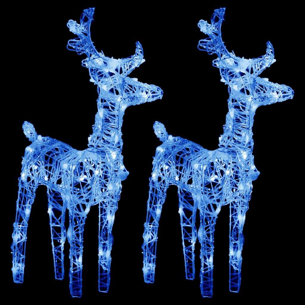 Reindeers & Sleigh Christmas Decoration 320 LEDs Acrylic
