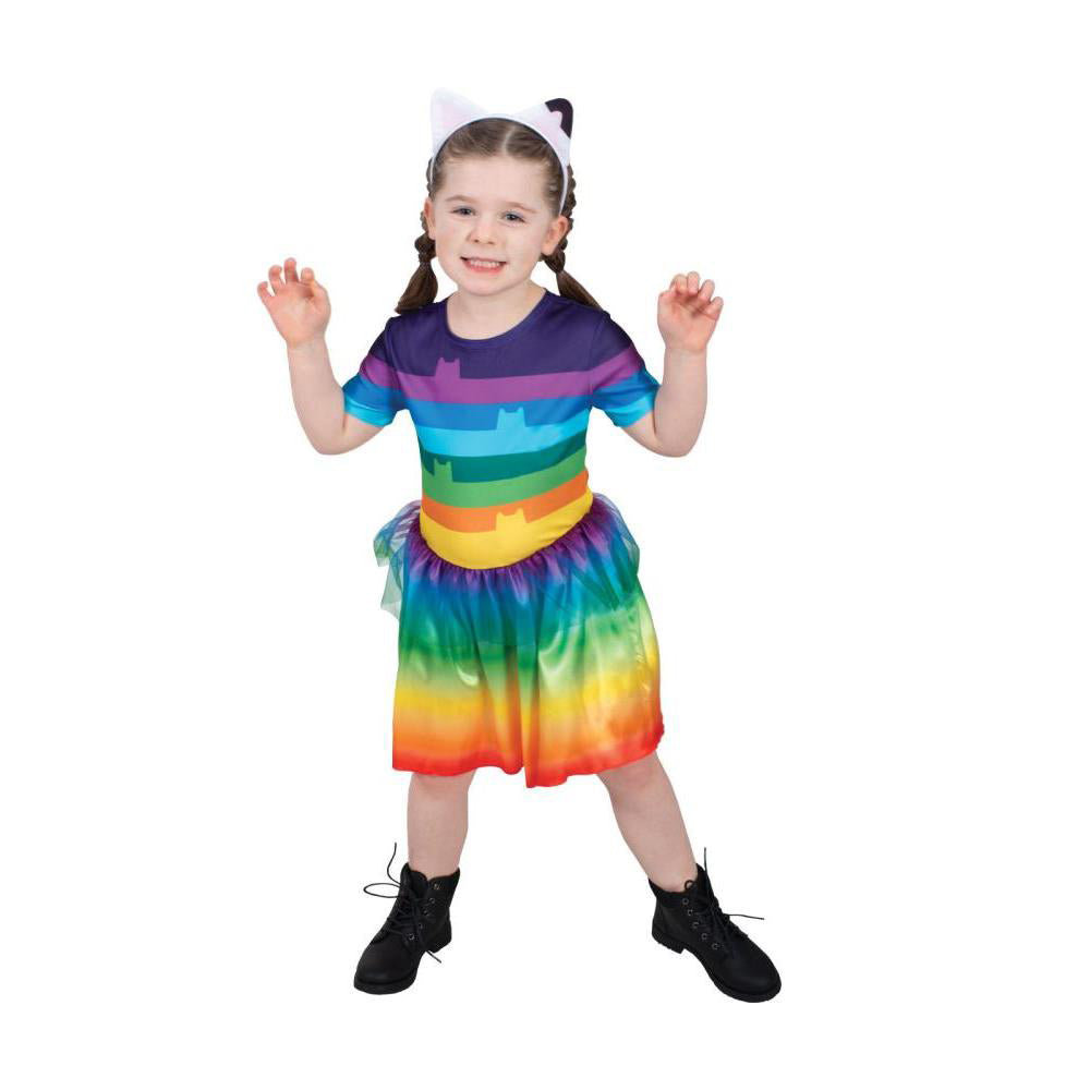 Gabby Rainbow Tutu Kids Costume from Gabby's Dollhouse with Dress