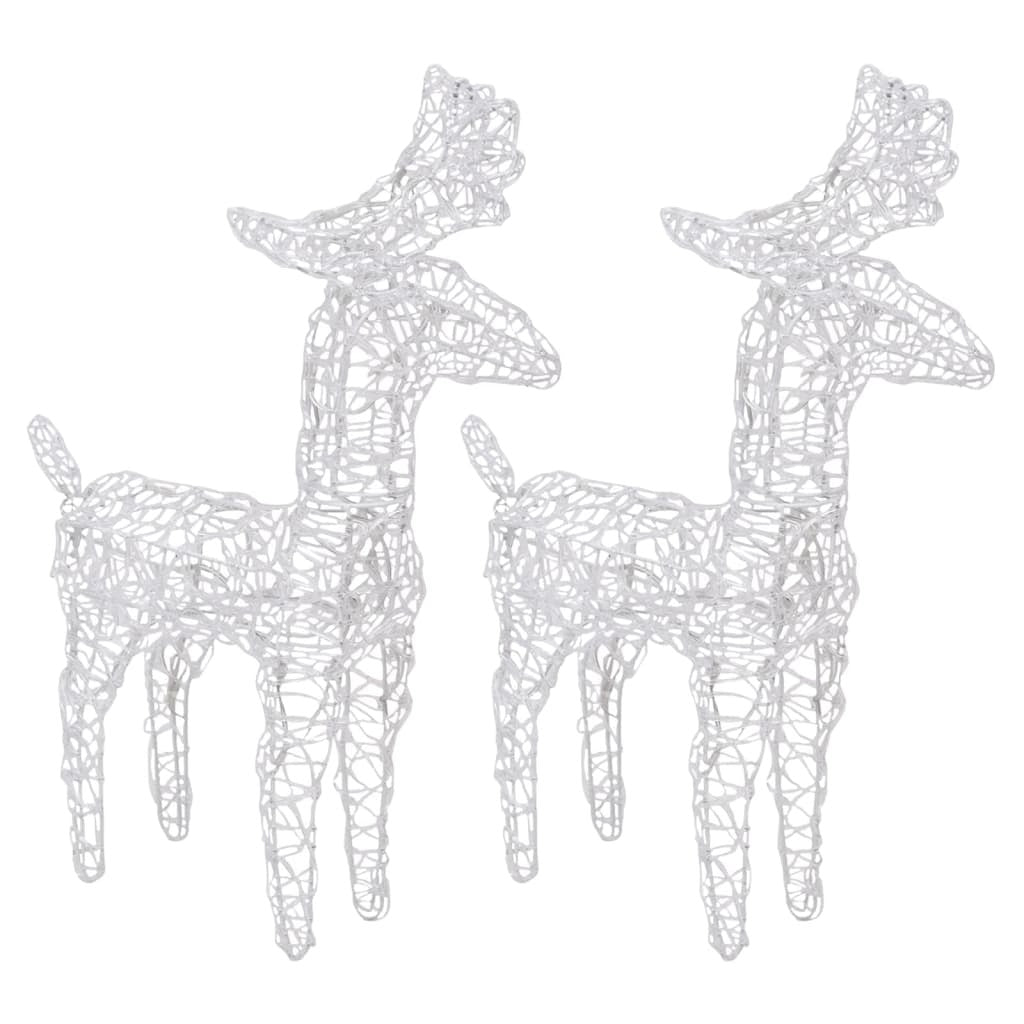 Christmas Reindeers 4 pcs Multicolour 160 LEDs Acrylic