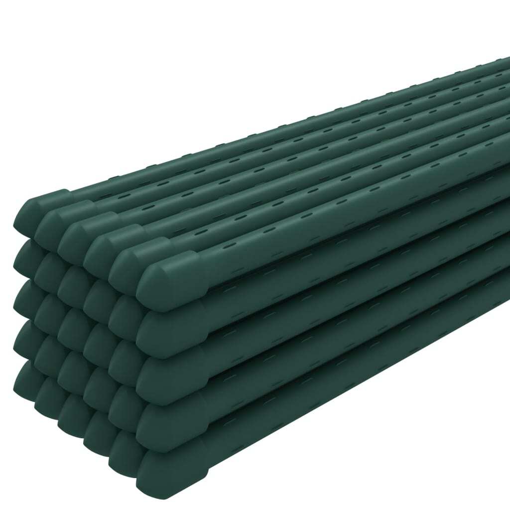 Garden Plant Stakes 30 pcs Green 115 cm Steel