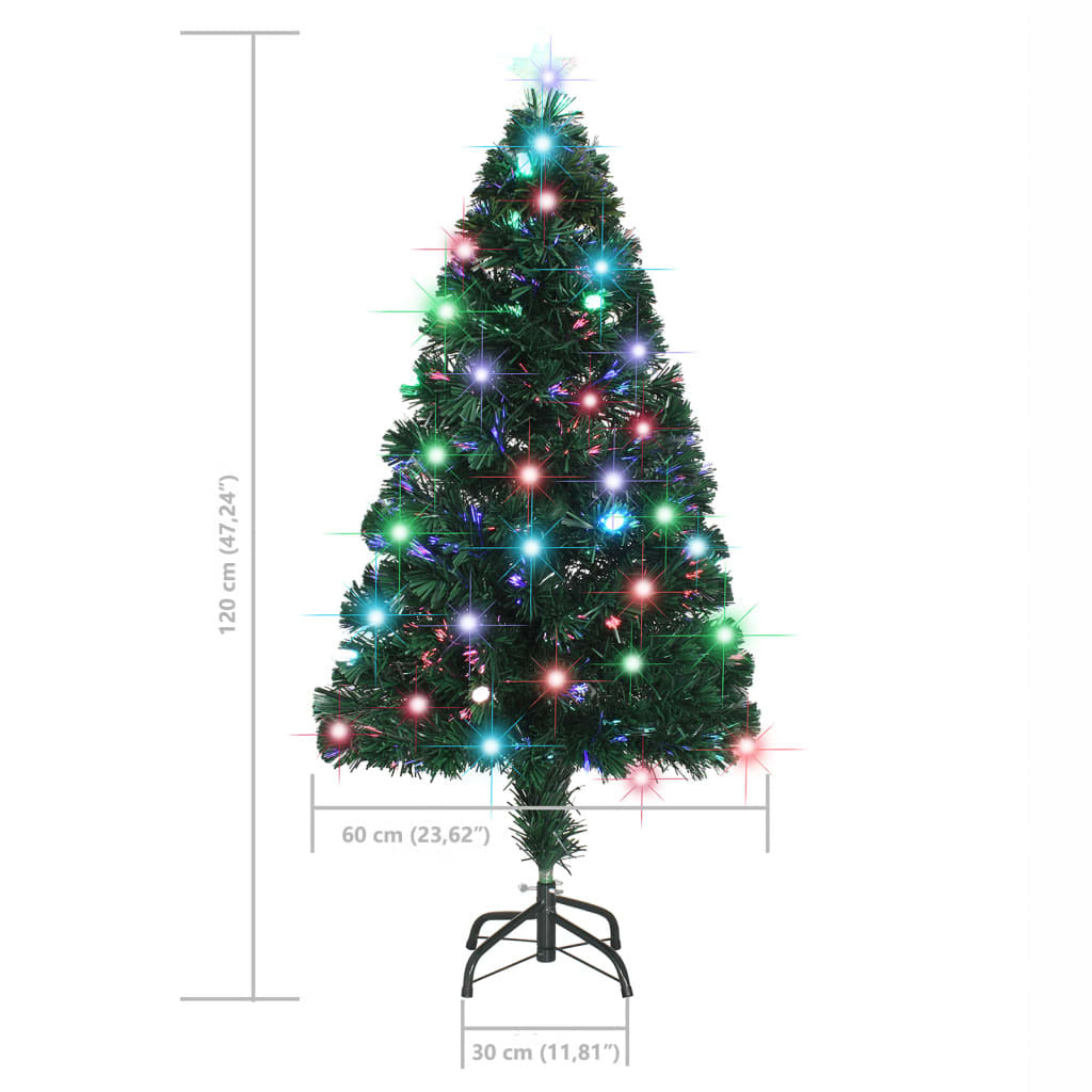 Pre-lit Christmas Tree with Stand 120 cm 135 Branches