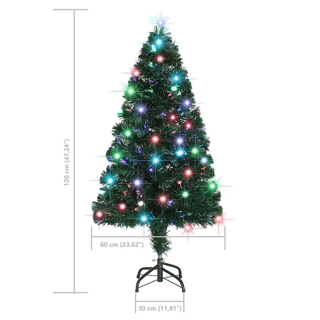 Pre-lit Christmas Tree with Stand 120 cm 135 Branches