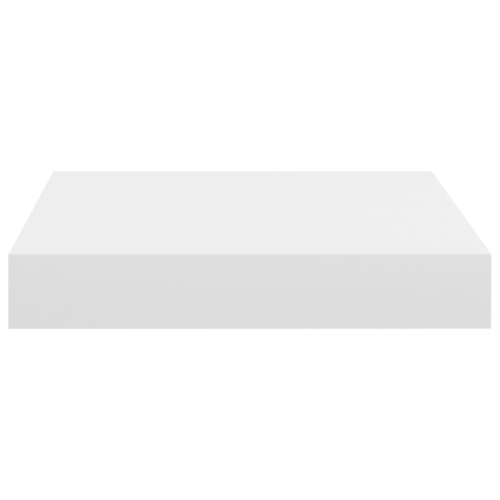 Floating Wall Shelves 2 pcs White 23x23.5x3.8 cm MDF
