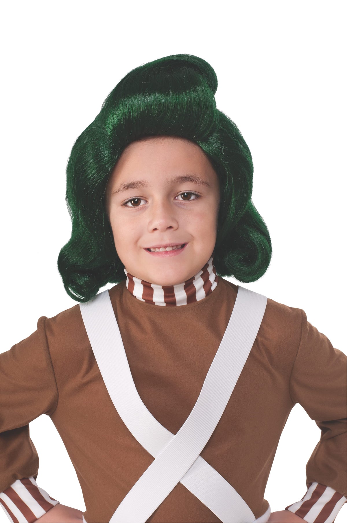 Oompa Loompa Wig for Kids – Official Licensed Willy Wonka Costume Accessory Green Colour