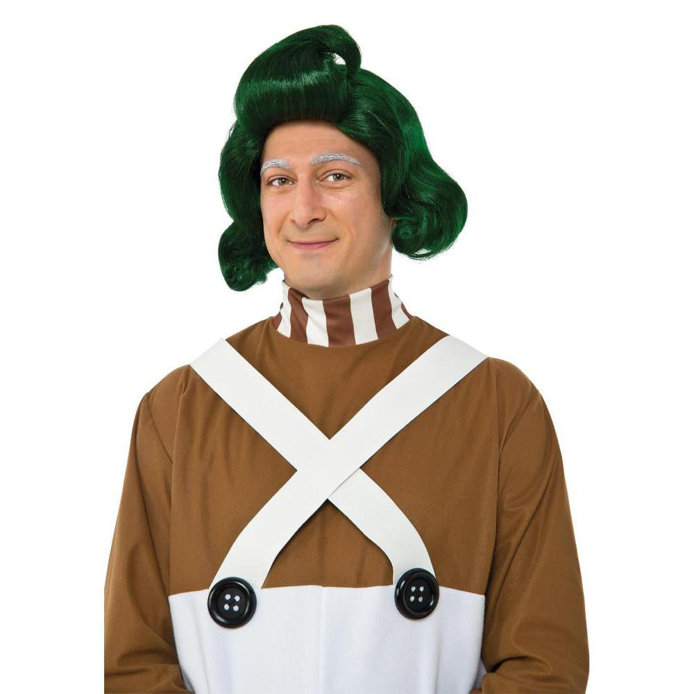 Oompa Loompa Wig for Adults – Official Licensed Willy Wonka Costume Accessory Green Colour